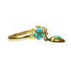 Victorian Turquoise and Gold Love Token Ring