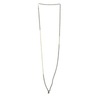 Blackened Silver and Gold Super Long Vintage Chain