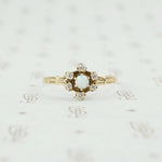 small victorian opal and diamond ring