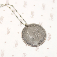 Queen Victoria "Widow Head" Bronze Penny Necklace
