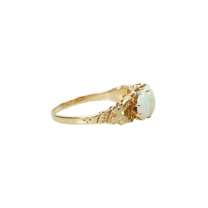 Lovely Opal and Rose Gold Victorian Ring
