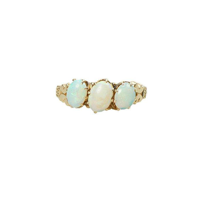 Lovely Opal and Rose Gold Victorian Ring