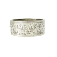 Aesthetic Movement Sterling Bangle Bracelet