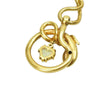 Antique 18k Gold Snake Pendant with Gems