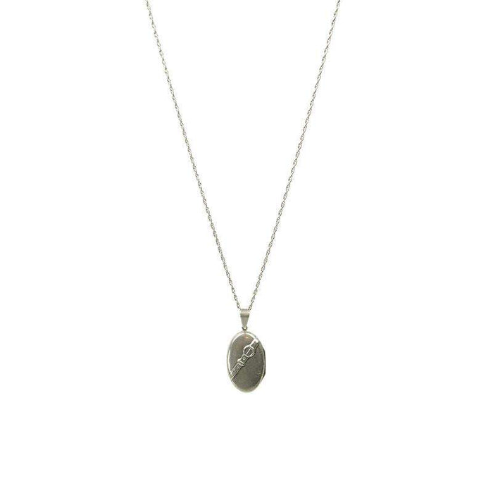 Vintage Oval Silver Locket