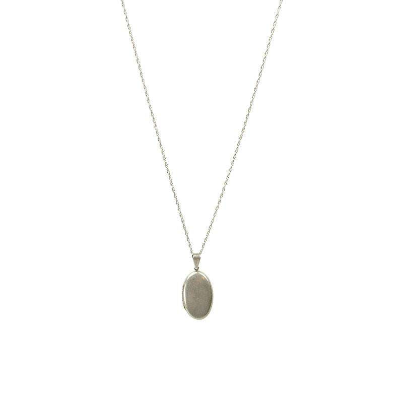 Vintage Oval Silver Locket