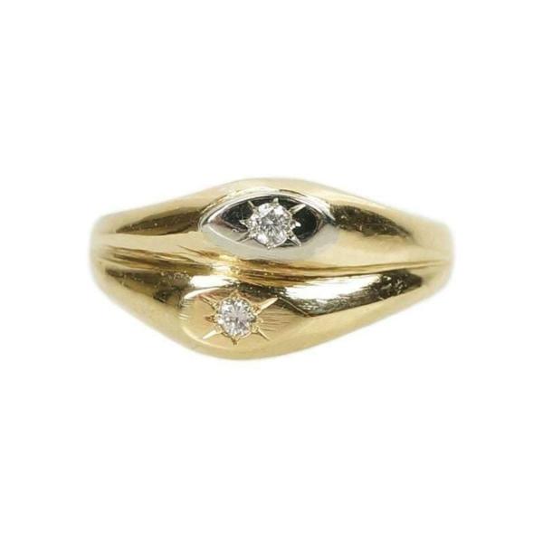 Vintage Double Diamond Band Ring