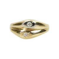 Vintage Double Diamond Band Ring