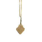 swivel antique watch chain with locket