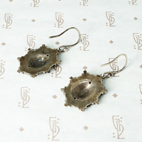 Charming Victorian Gold and Sterling Fly Earrings