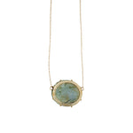 back view of pretty agate necklace