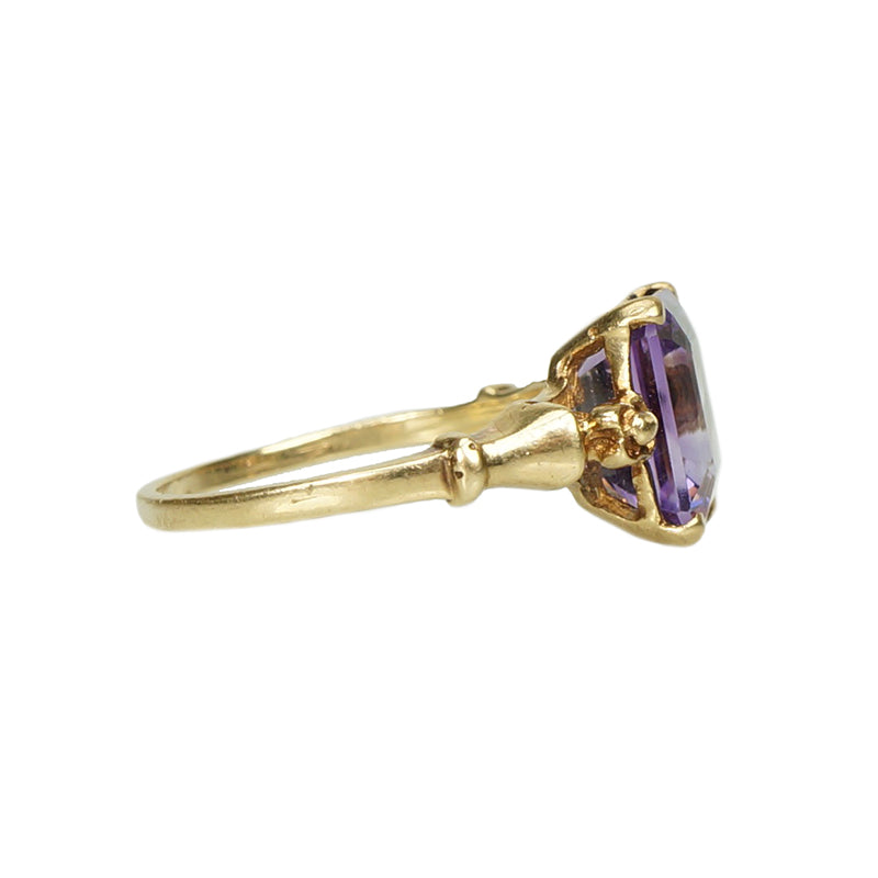 Vintage Step Cut Amethyst Ring - Gem Set Love