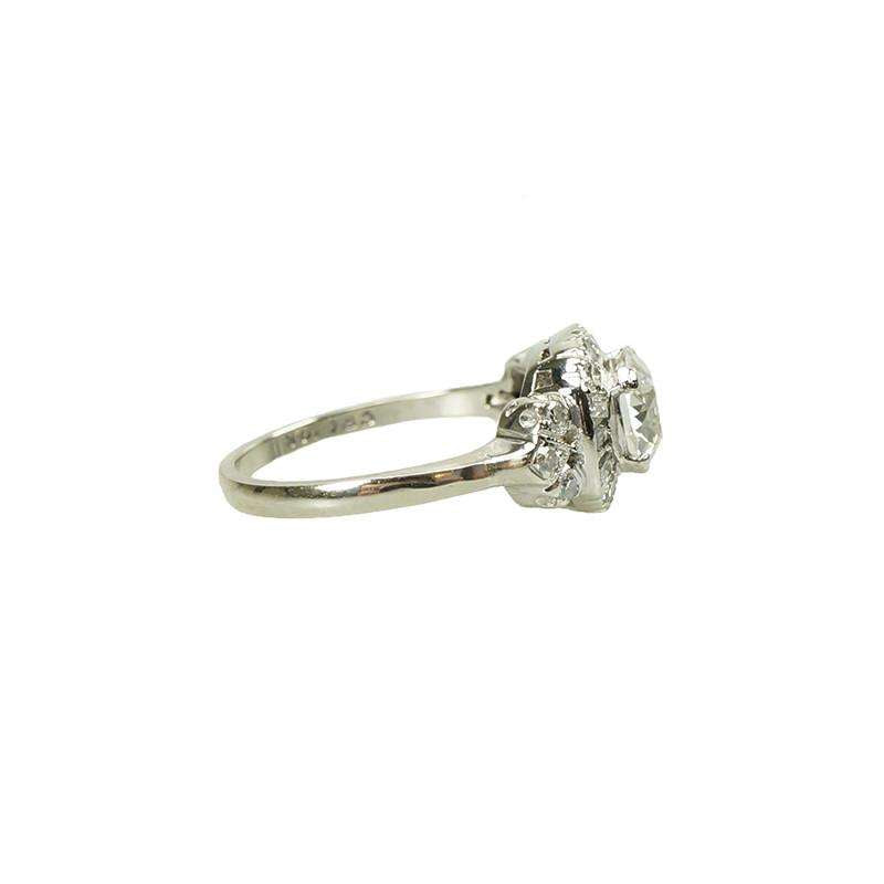 Gourgeous Fancy Vintage OEC Diamond Engagement Ring