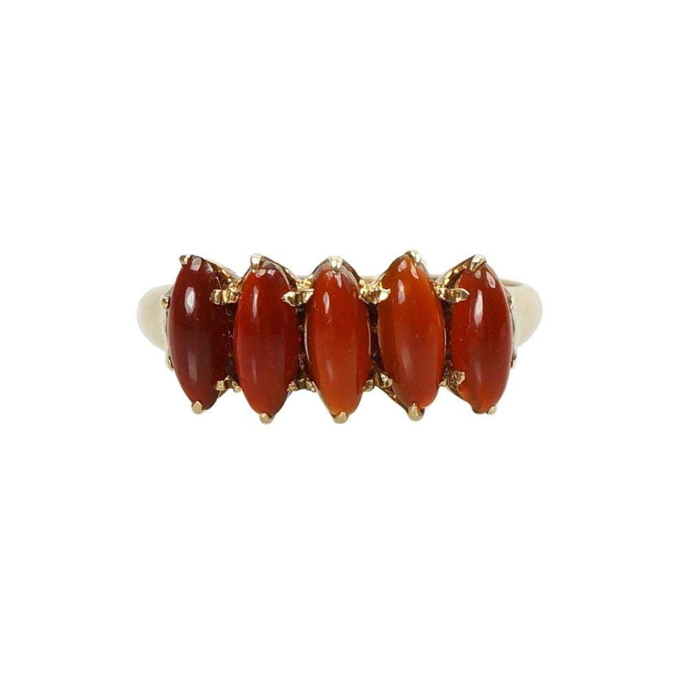 Beautiful Victorian Gold Ring with Carnelian