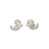 Pretty 1950s White Gold and Diamond Earrings