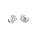 Pretty 1950s White Gold and Diamond Earrings