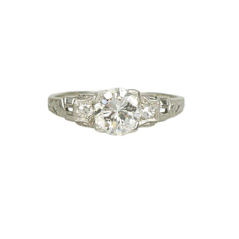 The Perfect Art Deco Platinum Diamond Engagement Ring