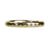Stackable Vintage Faceted Gold Filled Bangle Bracelet - Gem Set Love