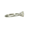 Classicly Beautiful Vintage Platinum Engagement Ring - Gem Set Love