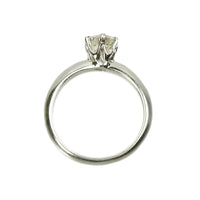 Classicly Beautiful Vintage Platinum Engagement Ring - Gem Set Love