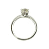 Classicly Beautiful Vintage Platinum Engagement Ring - Gem Set Love