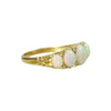 Lustrous Antique Opal and Rose Cut Diamond Ring - Gem Set Love