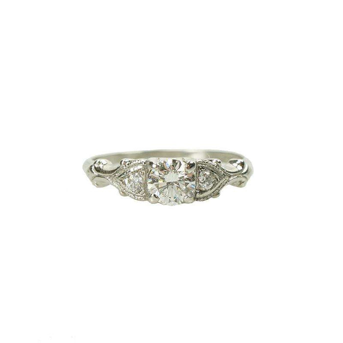 Vintage Platinum and Diamond Wedding Set