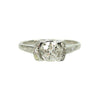 Unique Vintage Platinum and Diamond Engagement Ring