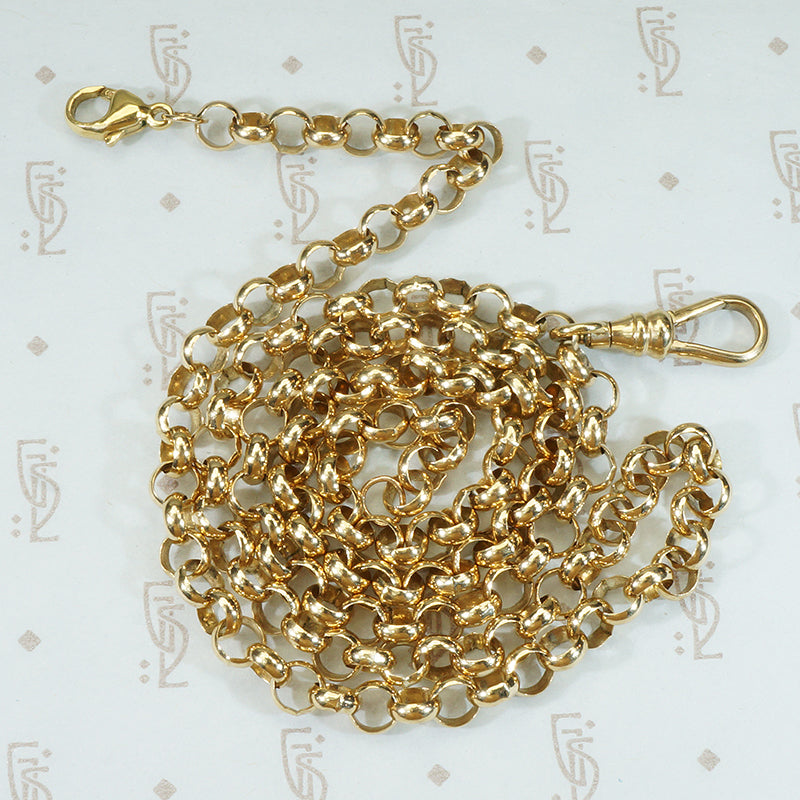Vintage Gold Swivel Hook Rolo Chain