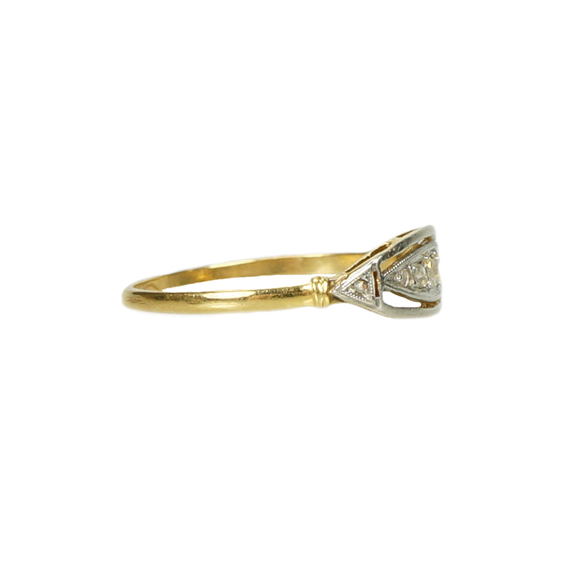 Vintage Rose Cut Diamond Band - Gem Set Love