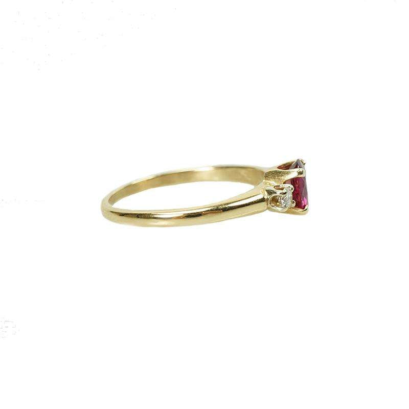 Classically Pretty Vintage Ruby and Diamond Ring