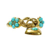 Victorian Turquoise and Gold Love Token Ring