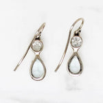 Antique Aquamarine and Diamond Earrings by GSL