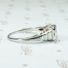 Art Deco White Gold Diamond Engagement Ring