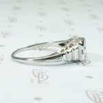Art Deco White Gold Diamond Engagement Ring
