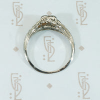 Art Deco White Gold Diamond Engagement Ring
