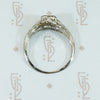 Art Deco White Gold Diamond Engagement Ring