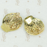 Diamond Set 18th Century Watch Cock Earrings