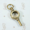georgian gold sheeted tudor rose watch key