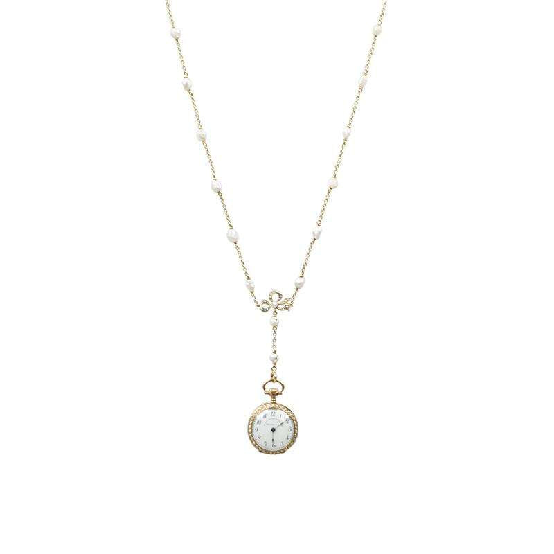 Victorian Bailey Banks and Biddle Ladies Watch Necklace