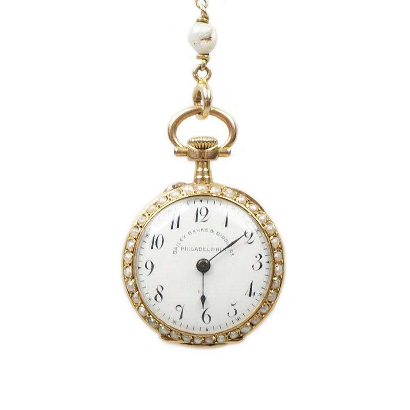 Victorian Bailey Banks and Biddle Ladies Watch Necklace