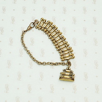 Rolling Pin Link Watch Pull Bracelet with ELF Fob