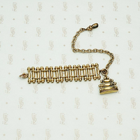 Rolling Pin Link Watch Pull Bracelet with ELF Fob