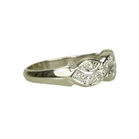 Unique Vintage White Gold Diamond Band
