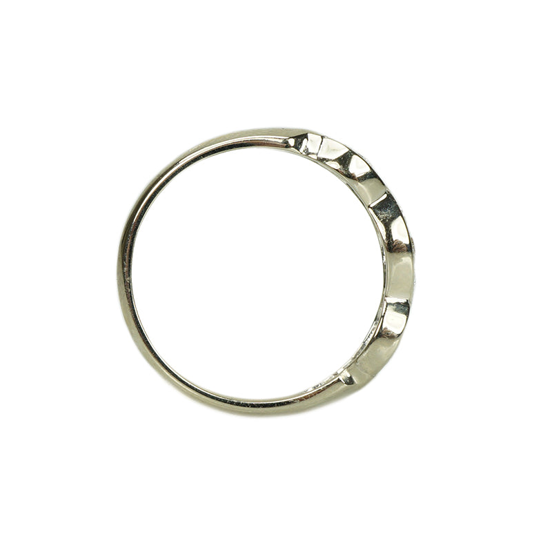 Unique Vintage White Gold Diamond Band