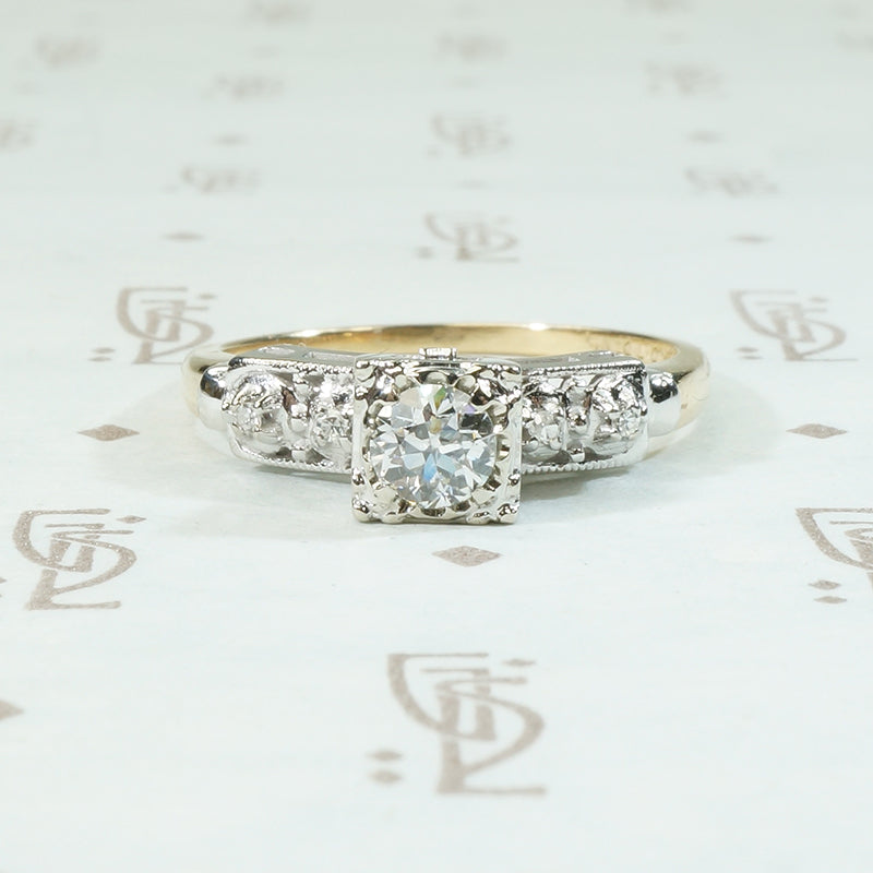 Lovely Vintage Diamond Wedding Set