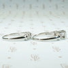 Lovely Vintage 1950's White Gold Wedding Set