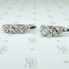 Lovely Vintage 1950's White Gold Wedding Set