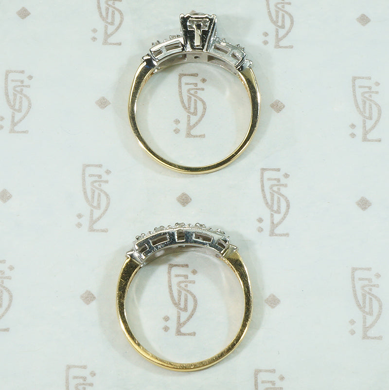 Lovely Vintage Diamond Wedding Set