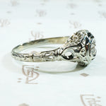 Dreamy Detailed OMC Diamond Solitaire Deco Ring